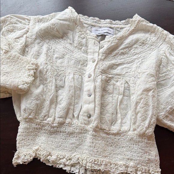 Urban Outfitters Tops - Urban Outfitters Ivory Textured Top